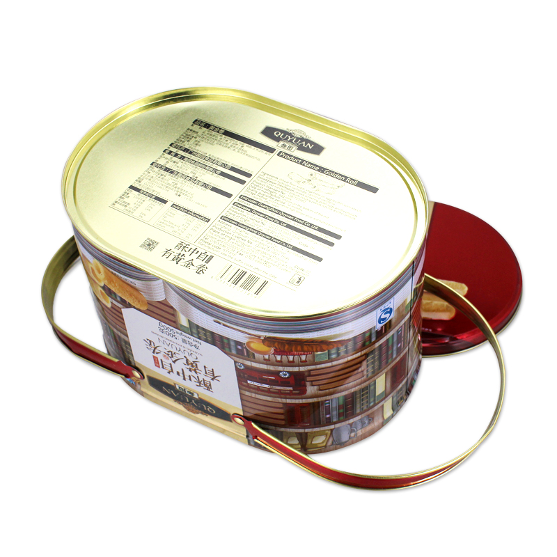 egg roll metal tin box